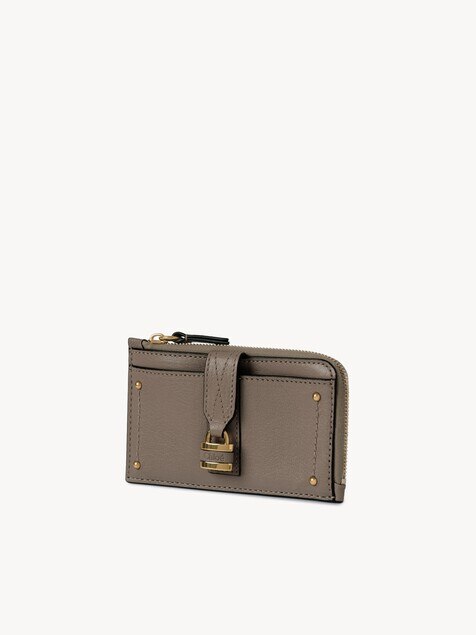 Cartera Paddington peque&ntilde;a con ranuras para tarjetas de cuero granulado