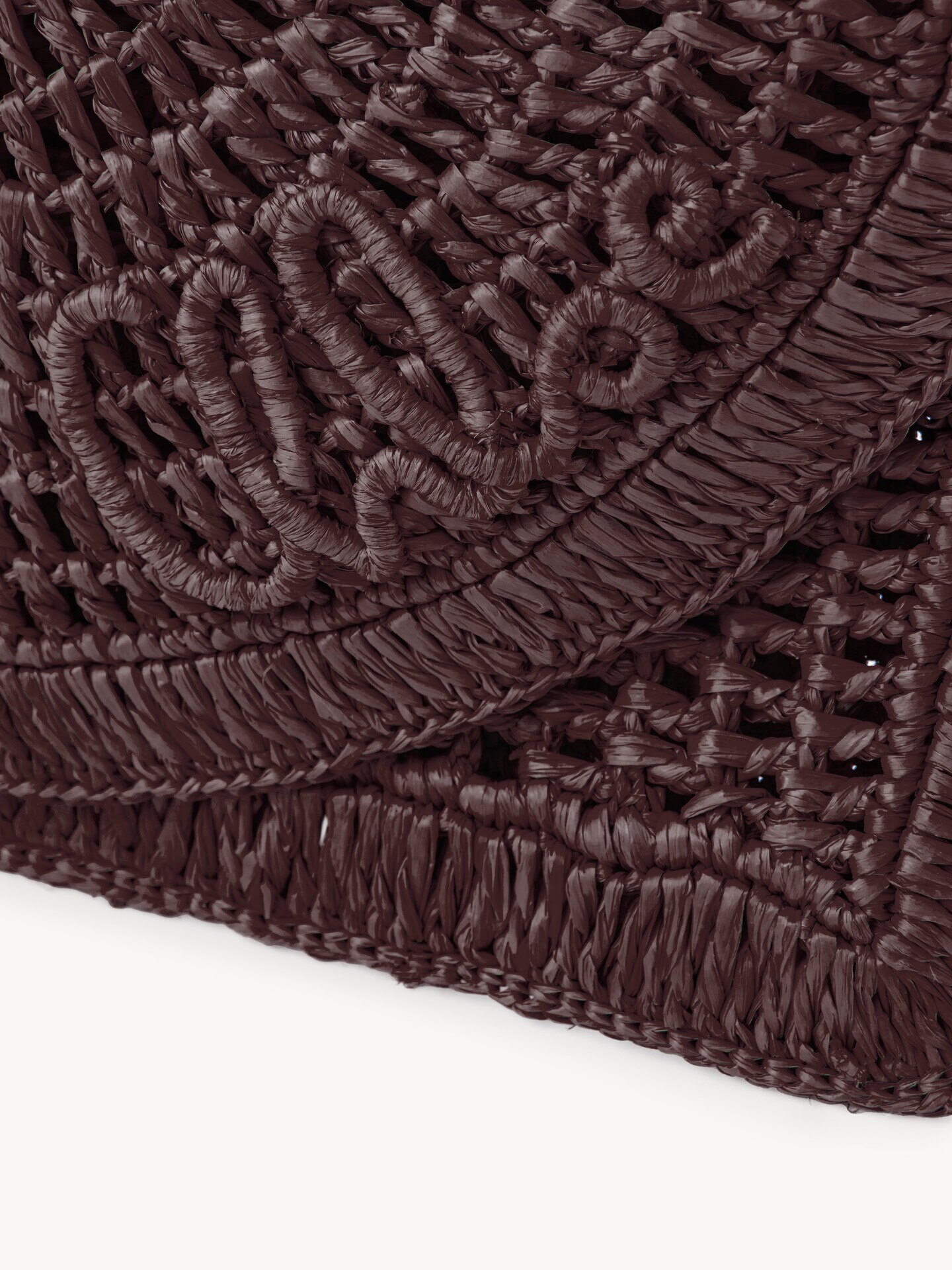Cartera de mano Summer Banana con correa de rafia - 7