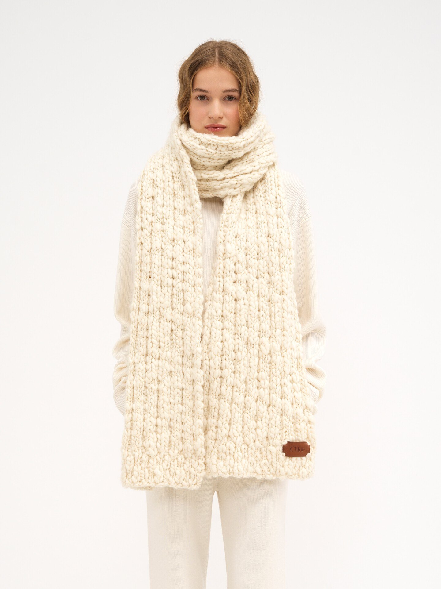 Scarf in extrafine wool & silk - 3