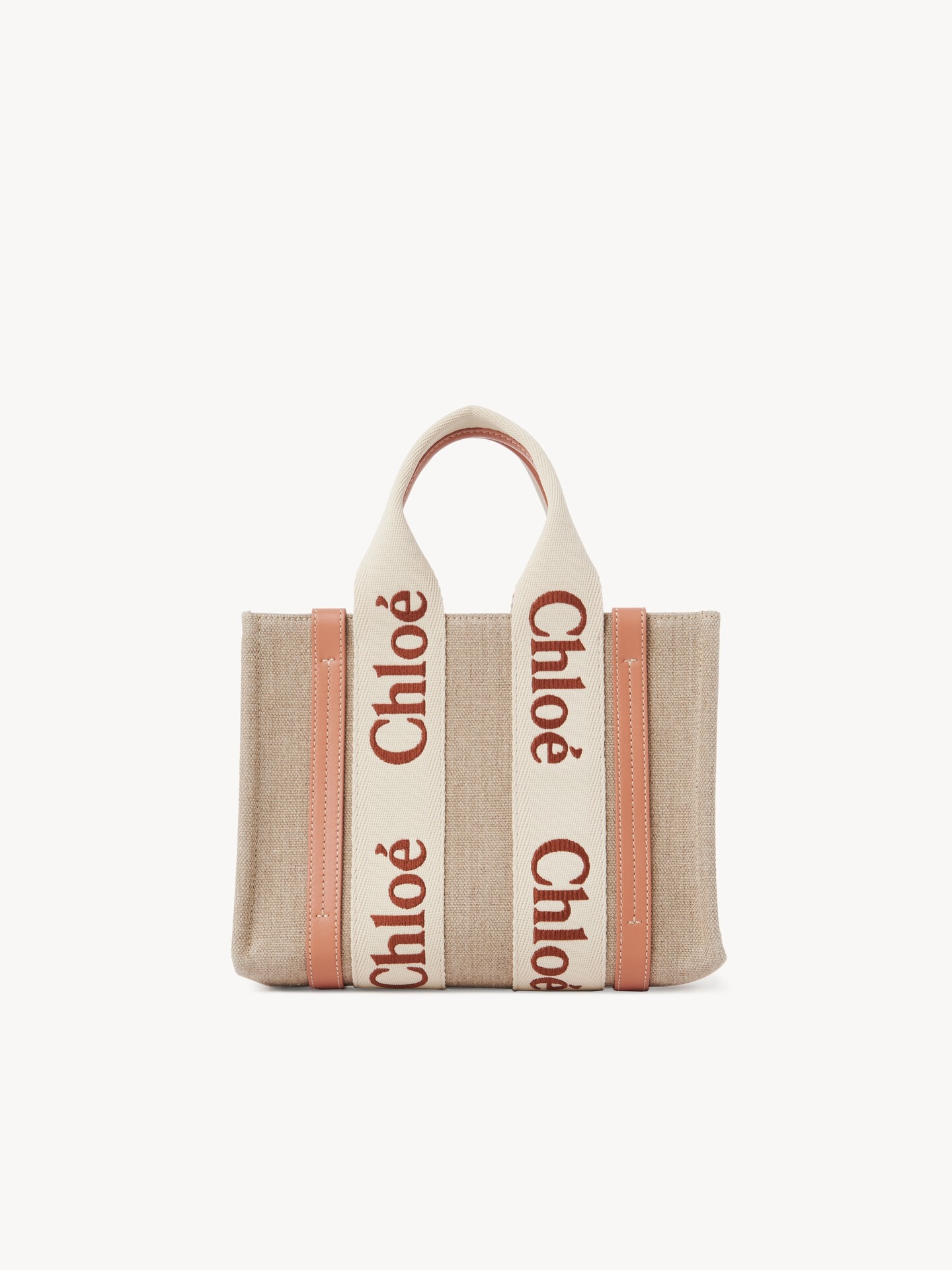 Bolso tote peque&ntilde;o Woody de lino - 7