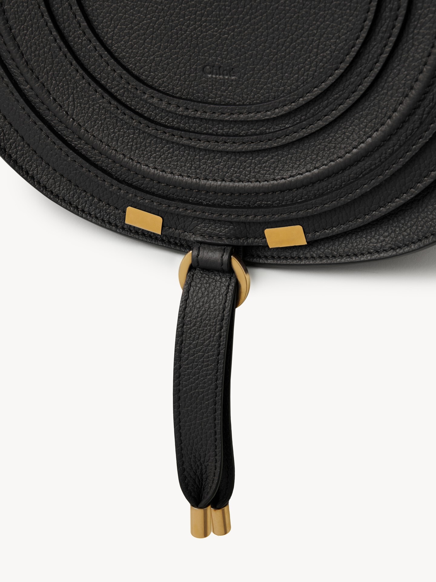 Marcie saddle bag in grained leather - 6