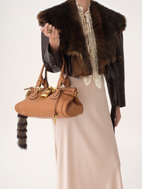 Bolso Paddington de cuero granulado