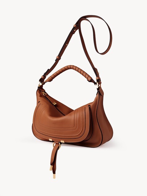 Bolso de hombro Marcie peque&ntilde;o de cuero suave