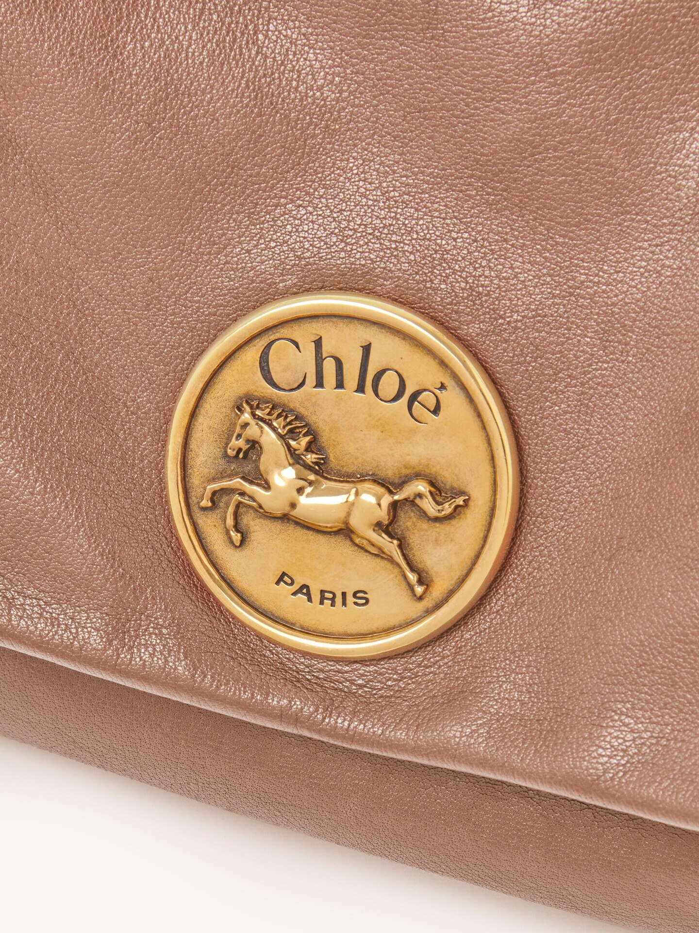 Chlo&eacute; Heritage shoulder bag in grained leather - 7