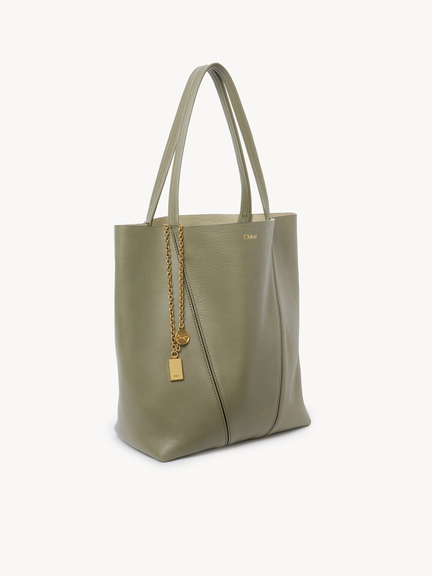Chloé Spin tote bag in grained leather - 4