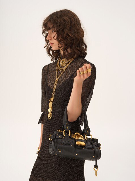 Small Paddington bag in grained leather