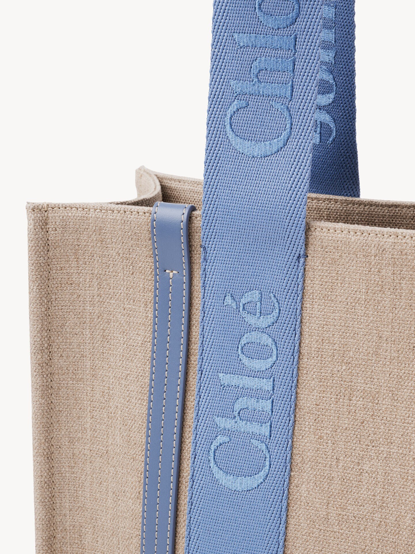 Woody tote bag in linen - 9