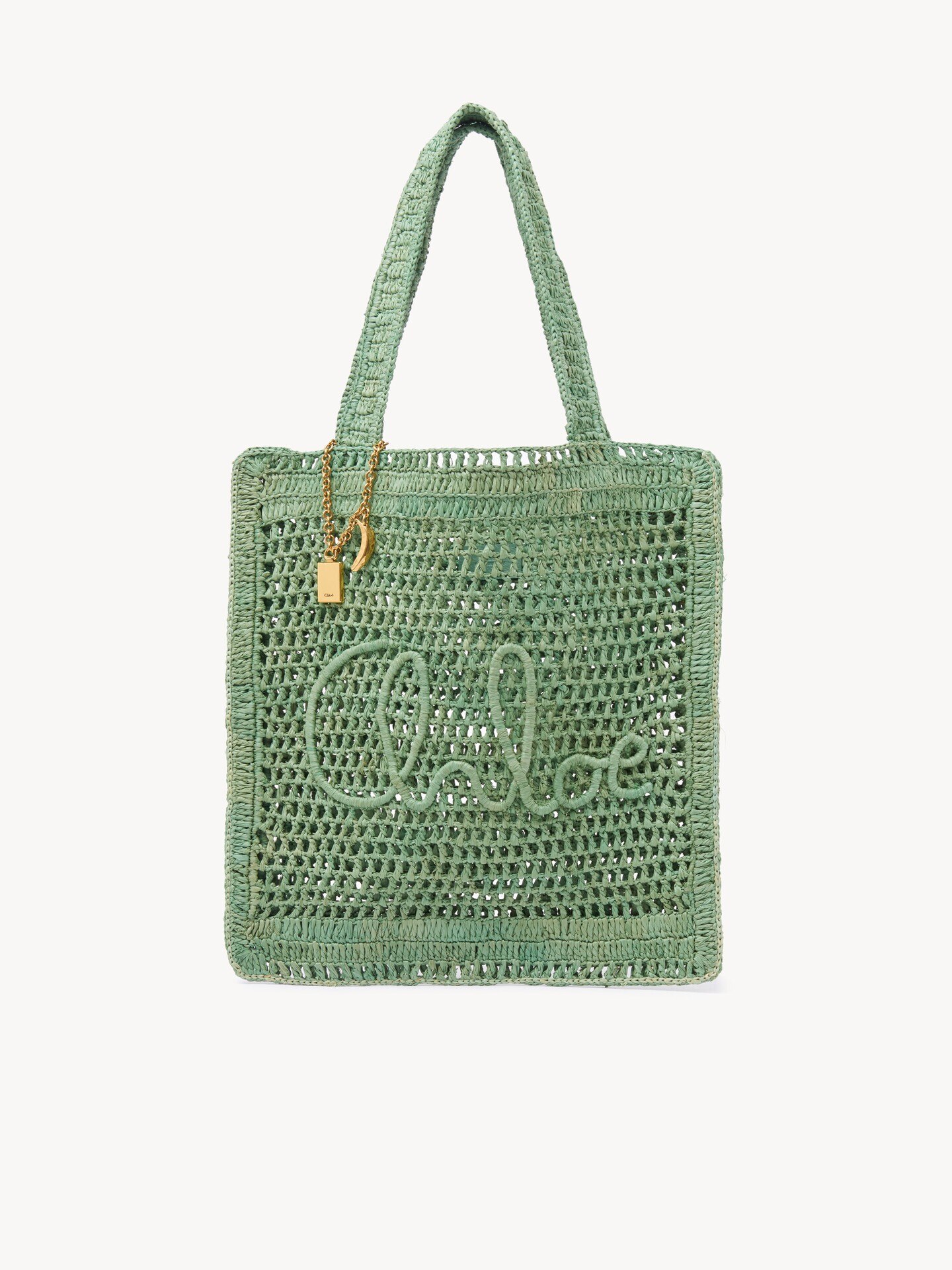 Bolso tote Summer Banana de rafia - 1