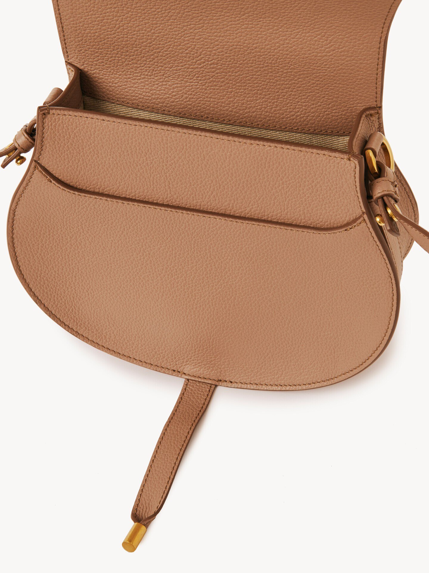 Marcie saddle bag in grained leather - 5