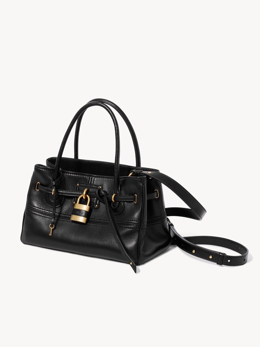 Small Paddington Sling top handle bag in soft leather - 5
