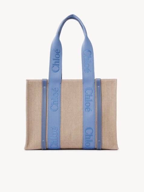 Woody tote bag in linen