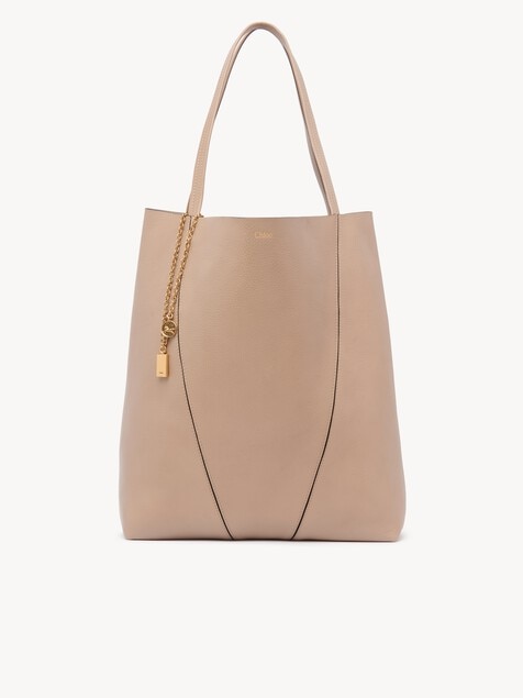 Bolso tote grande Chlo&eacute; Spin de cuero granulado