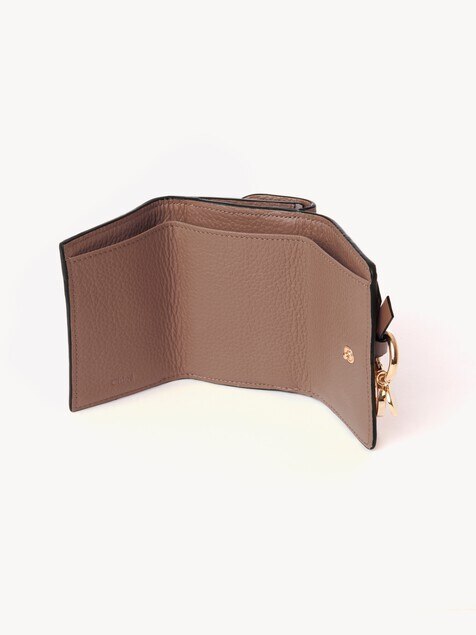 Alphabet mini tri-fold wallet