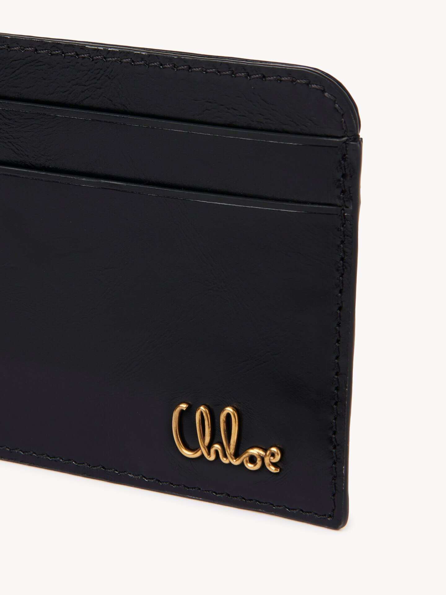 Chloé Iconic card holder in shiny leather - 5