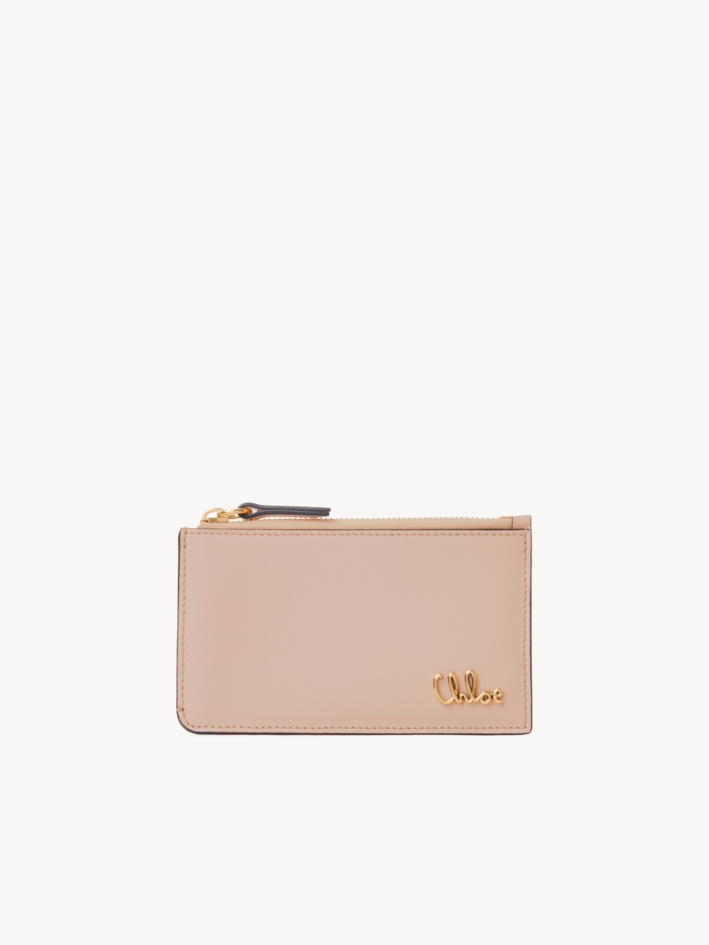 Small Chloé Iconic purse with card slots in grained leather - 1