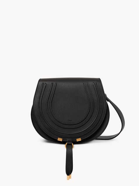Bolso saddle Marcie de cuero granulado