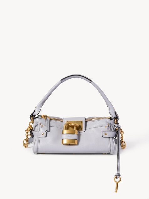 Small Paddington bag with strap in grained leather