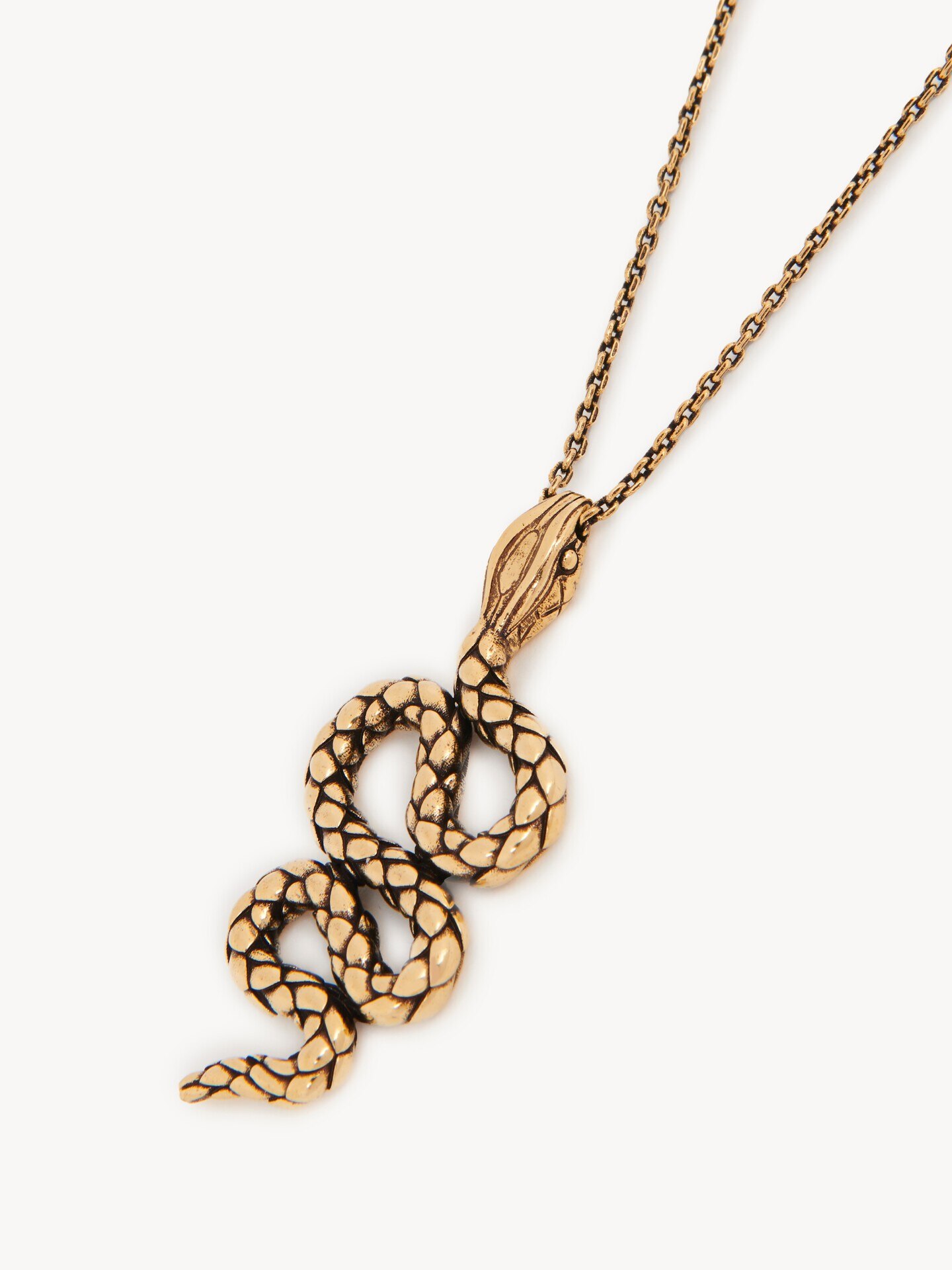 The Chloé Snake pendant necklace - 3