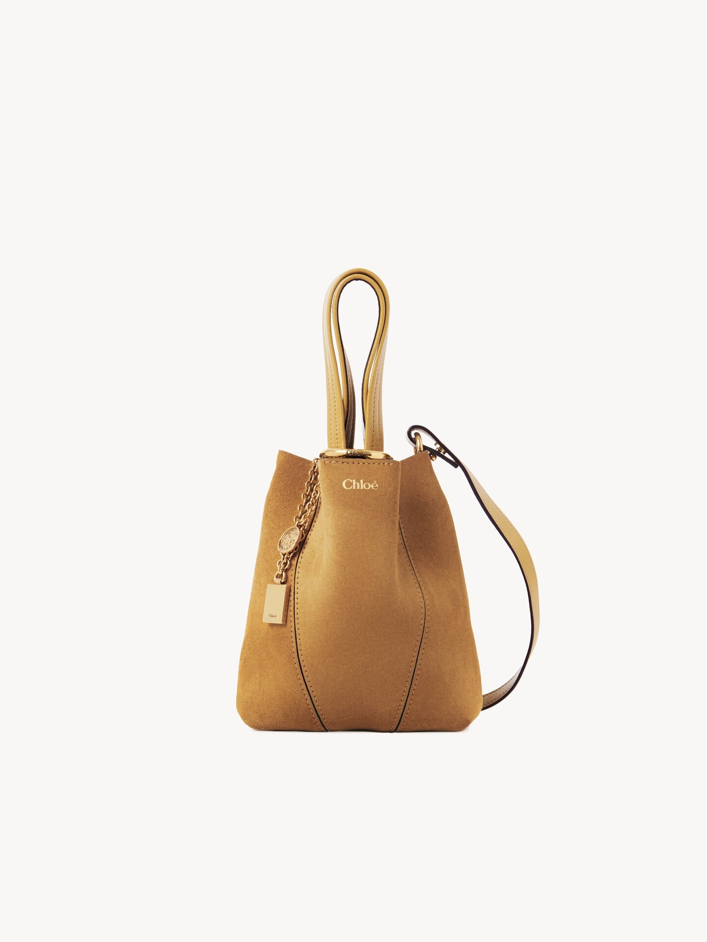 Bolso tote Chlo&eacute; Spin peque&ntilde;o de ante - 3
