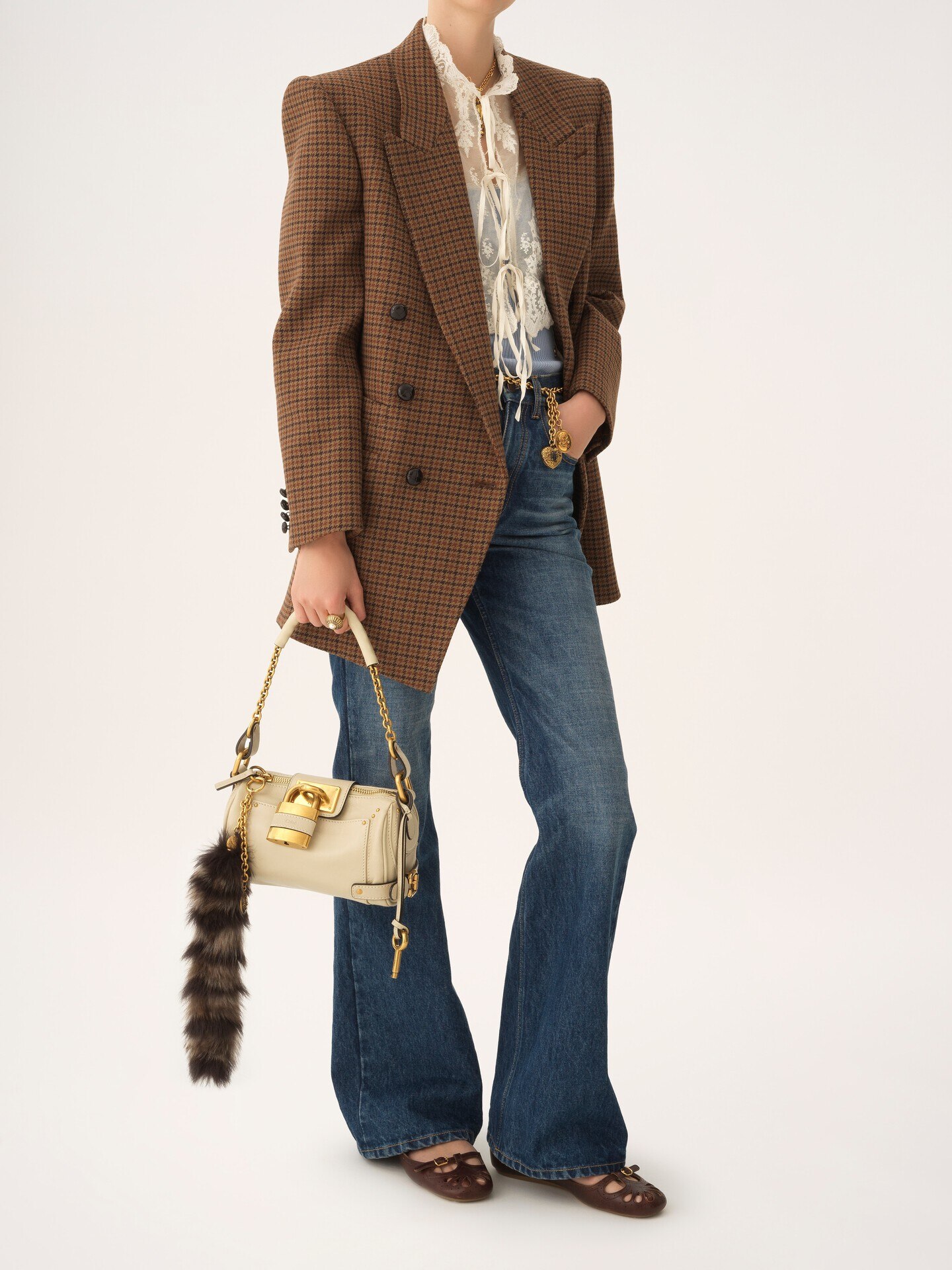 Small Paddington chain bag in grained leather - 9