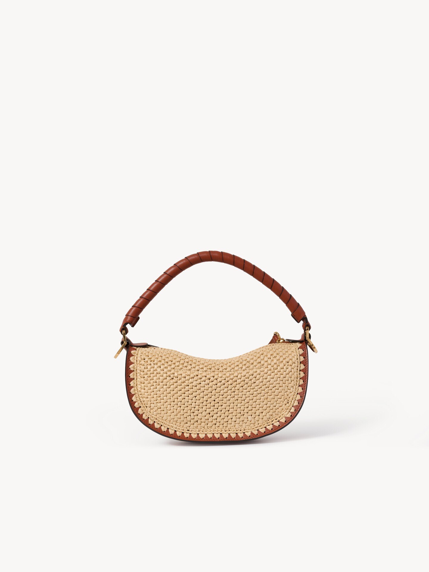 Minibolso de hombro Marcie de efecto rafia - 4