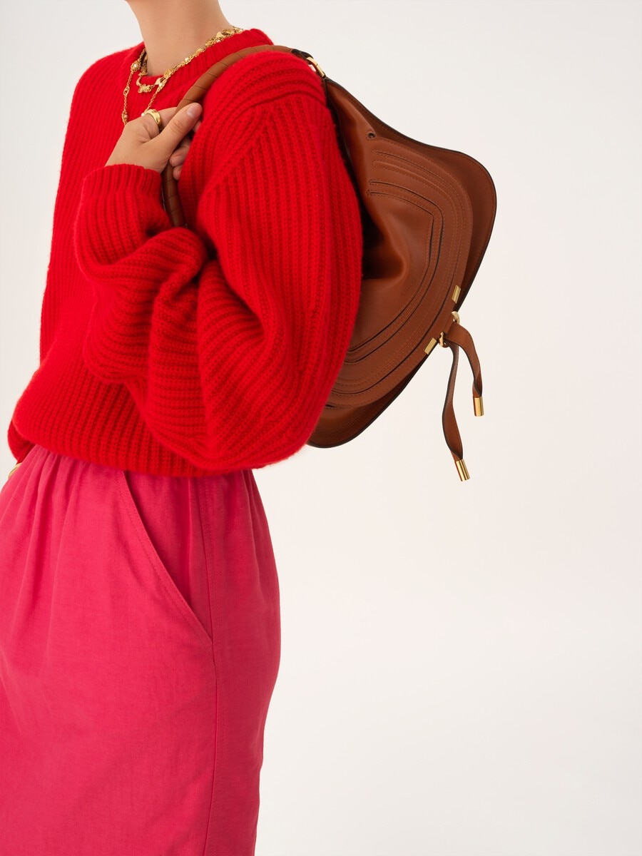 Small Marcie shoulder bag in soft leather - 3