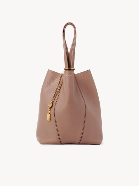 Chlo&eacute; Spin tote bag in grained leather