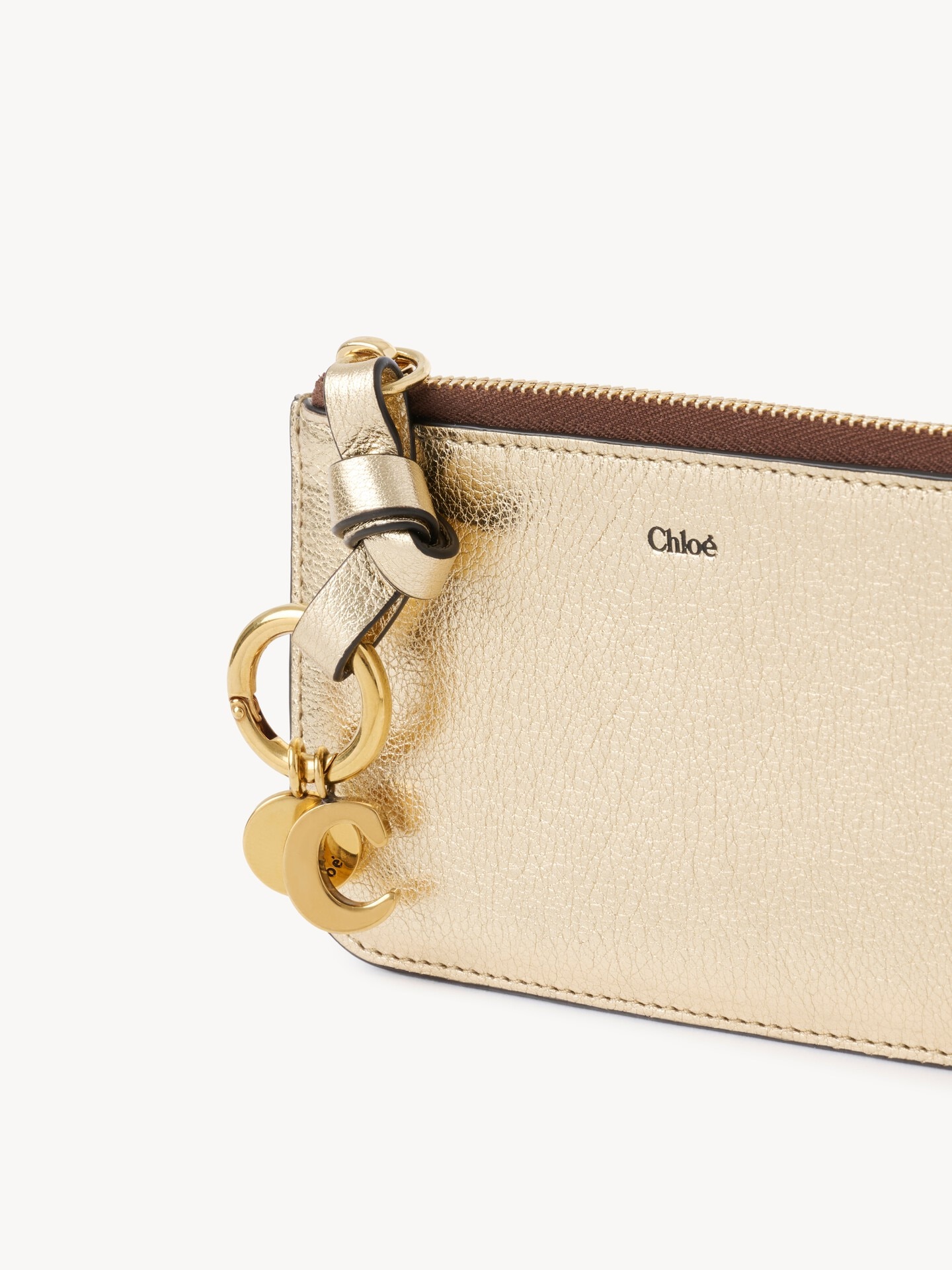 Alphabet wallet in metallic leather - 6