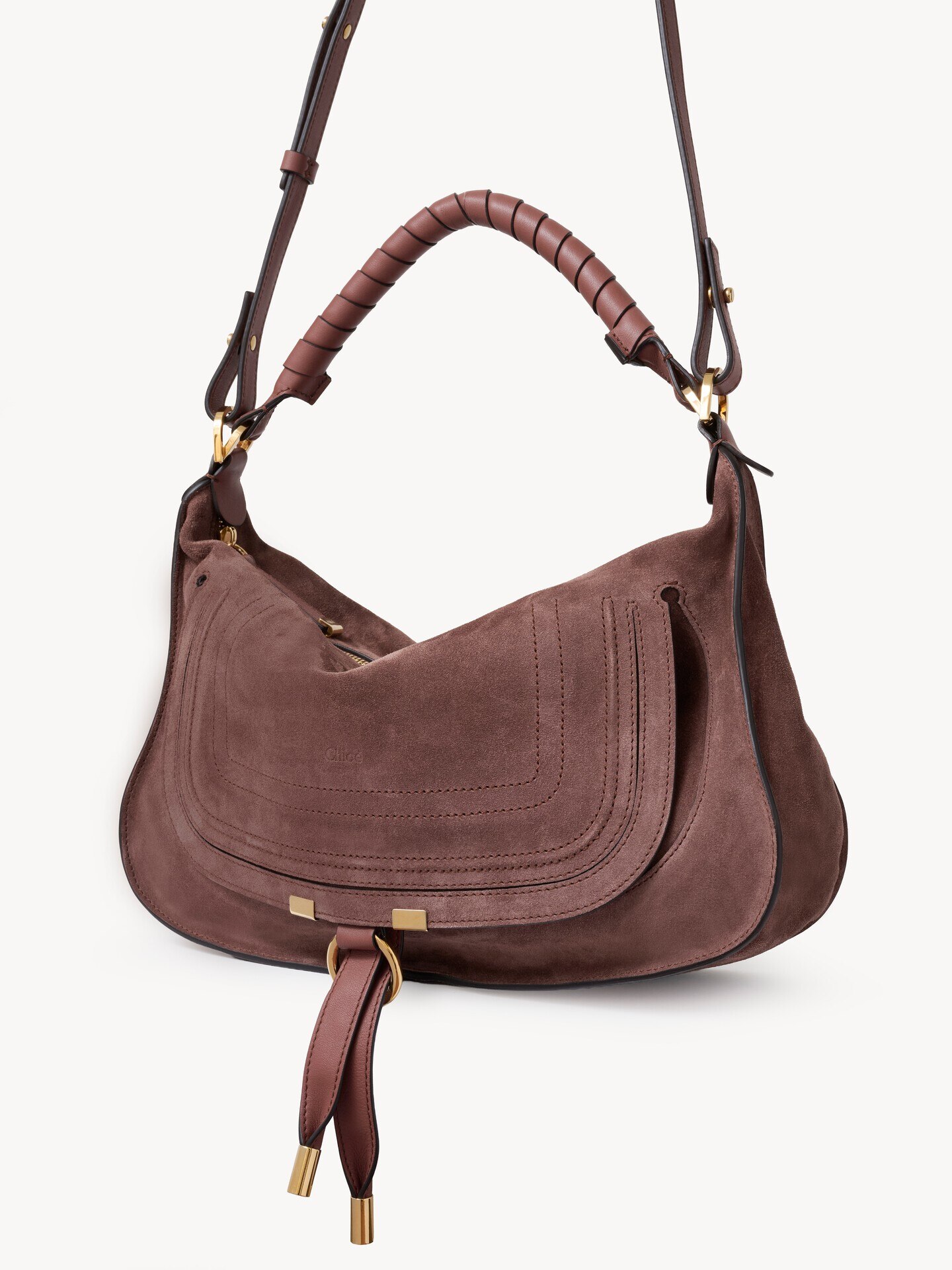 Bolso de hombro Marcie peque&ntilde;o de ante - 5