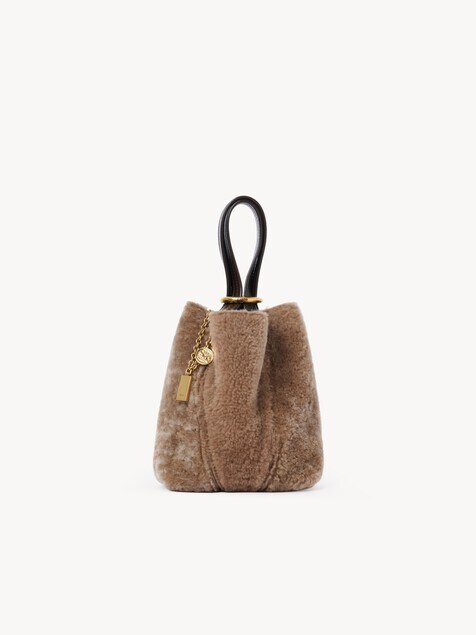 Small Chlo&eacute; Spin tote bag in shearling