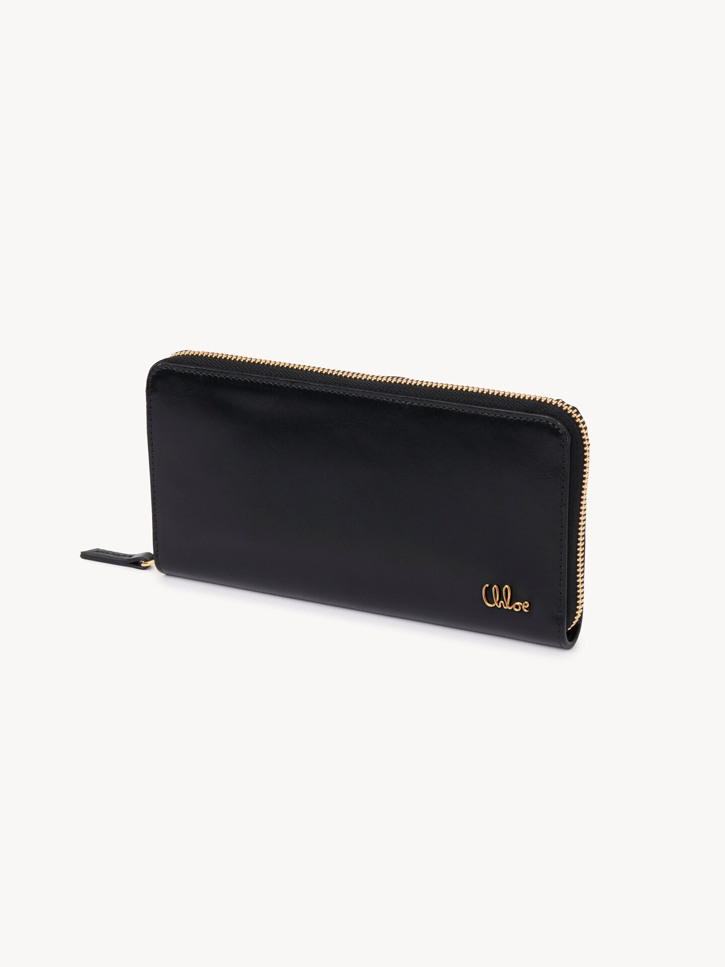 Chloé Iconic zipped long wallet in shiny leather - 3
