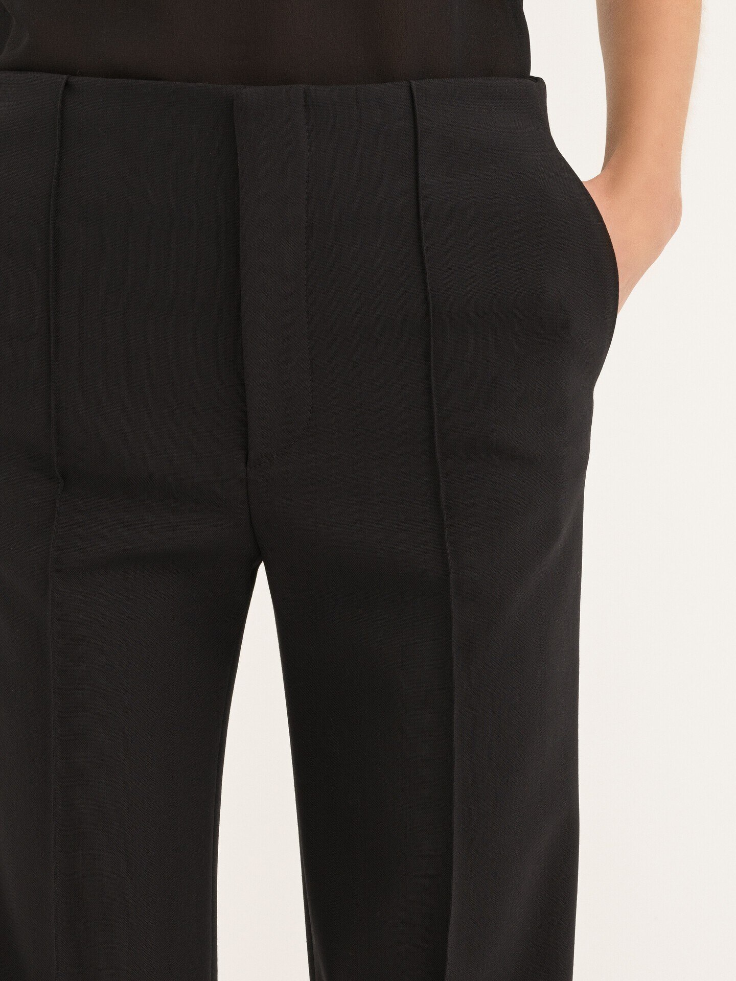 Flared trousers in stretch wool - 7