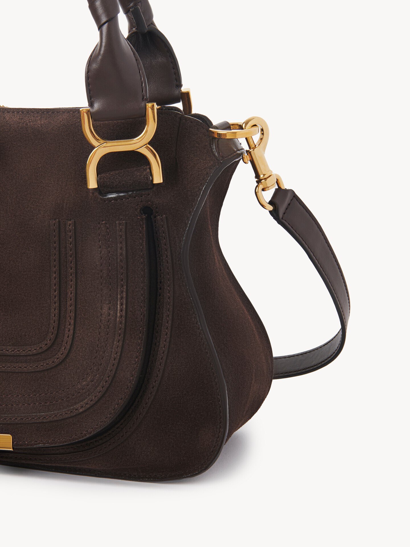 Small Marcie bag in suede leather - 5