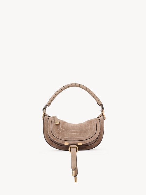 Minibolso de hombro Marcie de ante