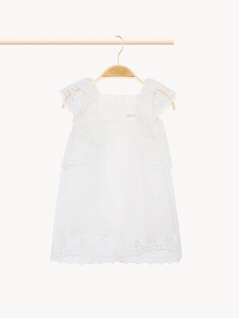 Set de regalo para beb&eacute;: vestido de ceremonia, gorro y bombachos