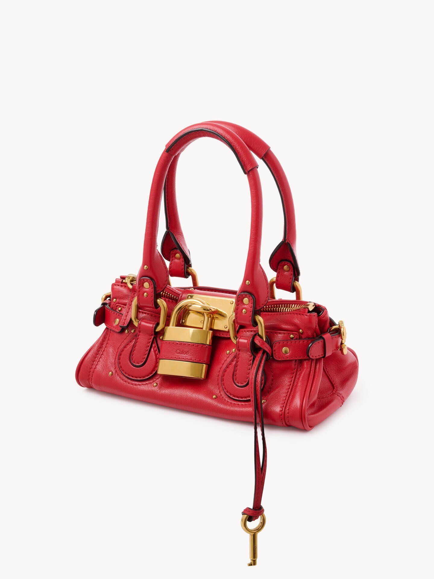 Small Paddington bag in grained leather - 4
