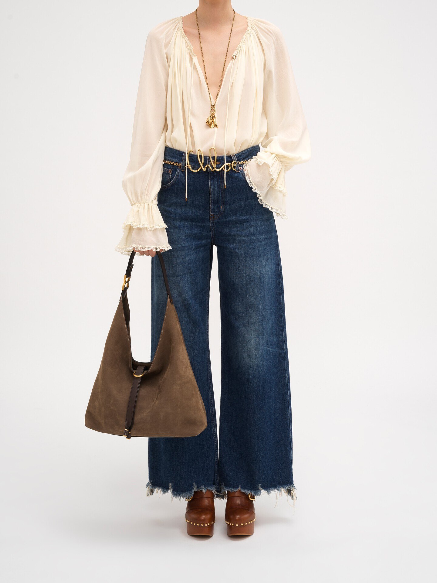 Marcie hobo bag in nubuck leather - 9