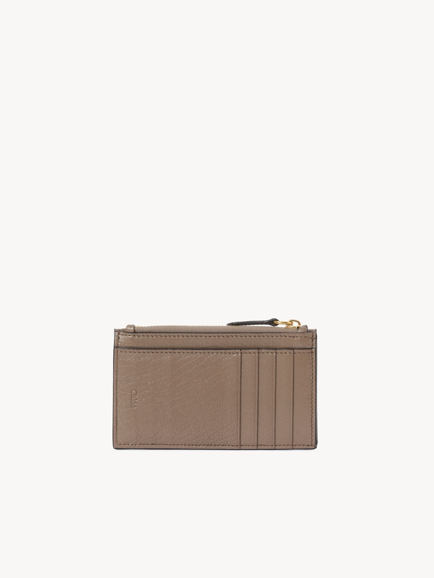 Small Envelope purse with card slots in grained leather - 4