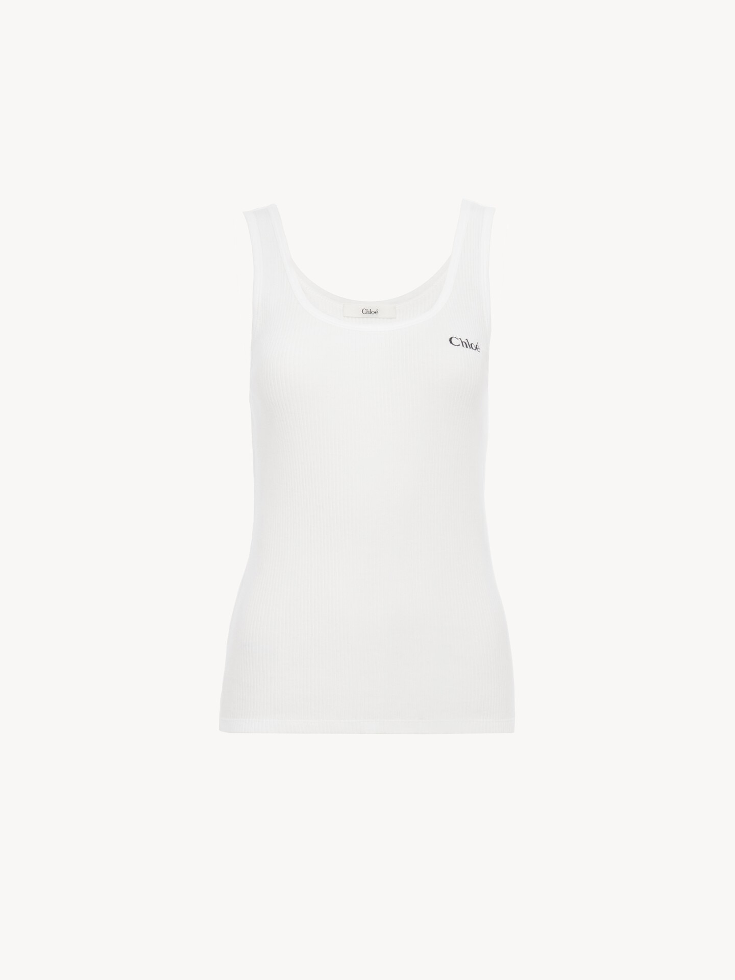 Logo tank top in jersey - 2