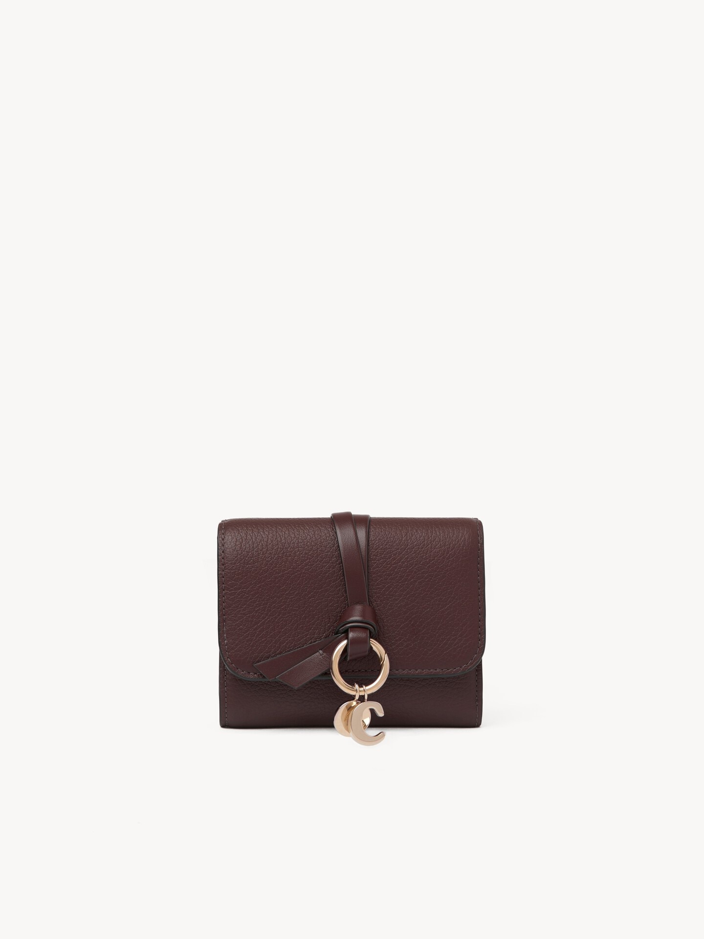 Small Alphabet tri-fold in grained leather - 2