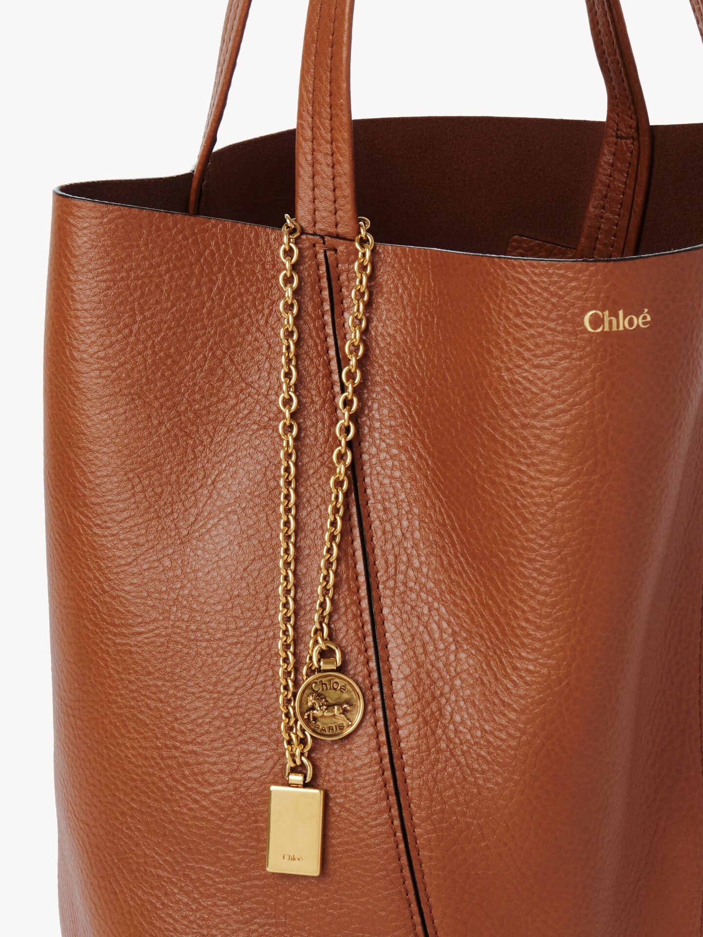 Bolso tote Chlo&eacute; Spin de cuero granulado - 6