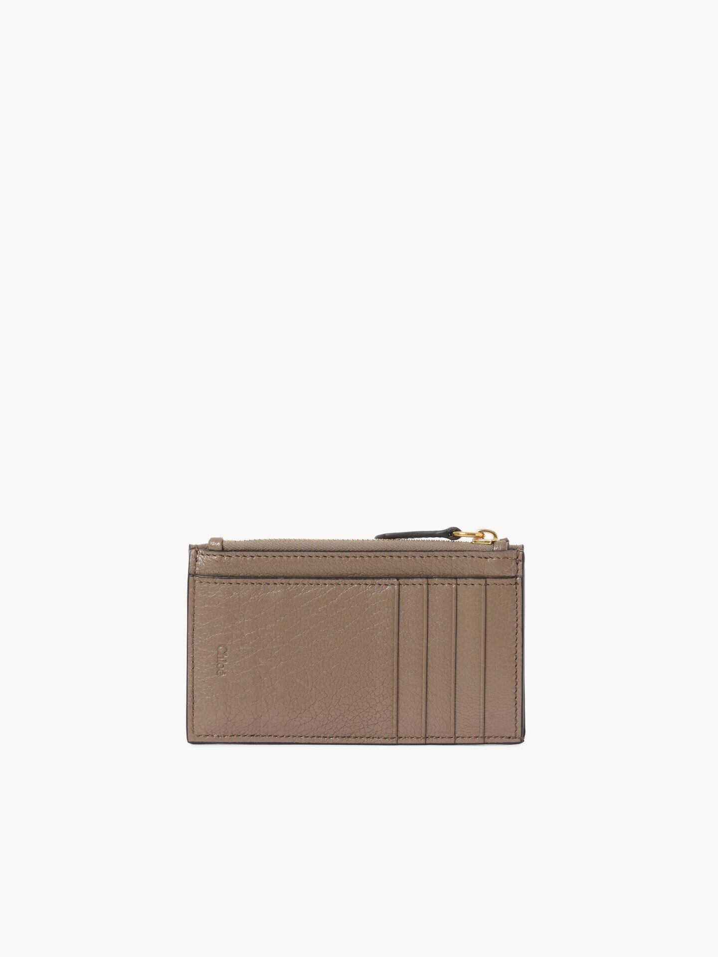Small Envelope purse with card slots in grained leather - 4