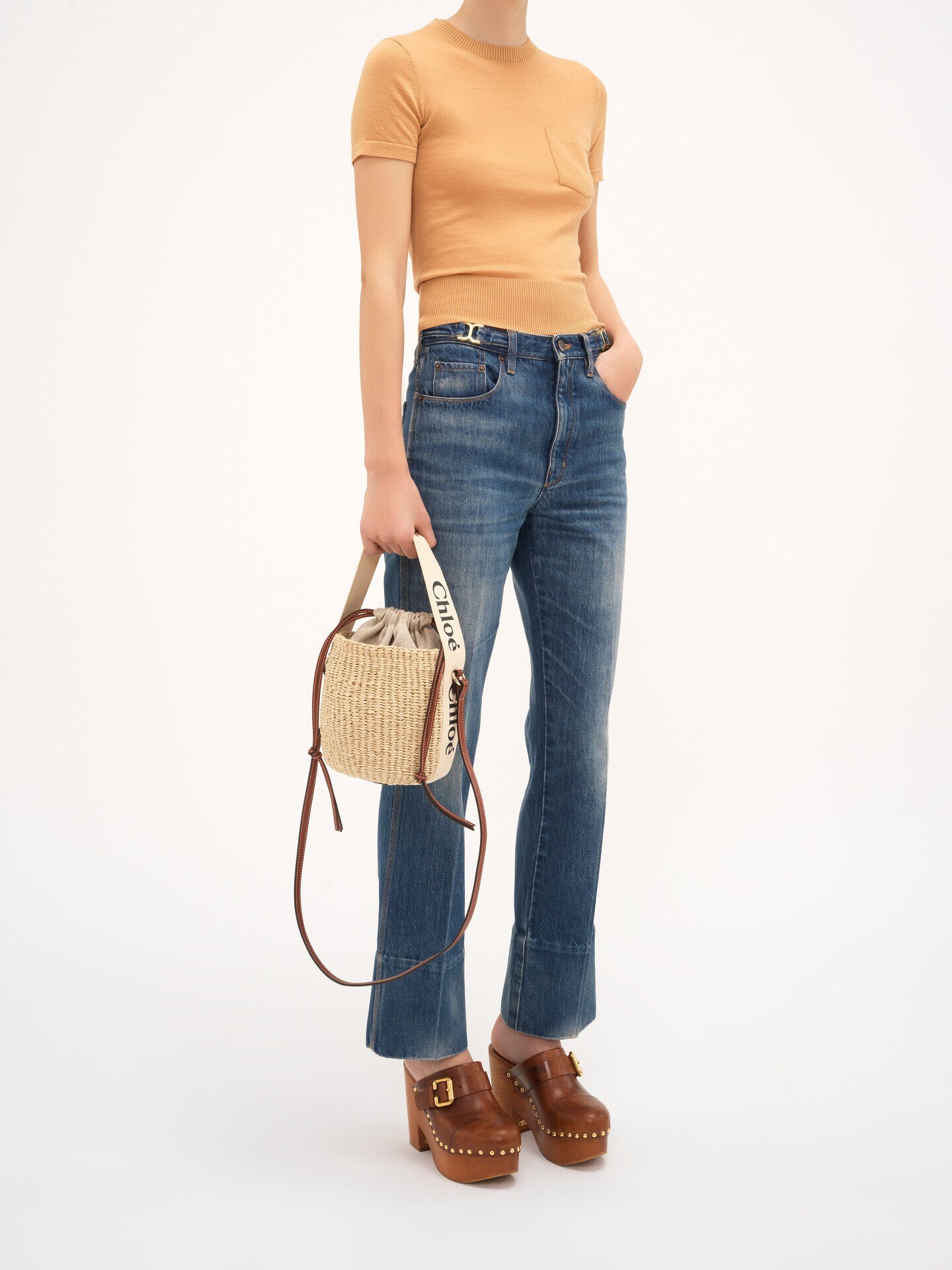 Small Woody basket in natural fibers - 9