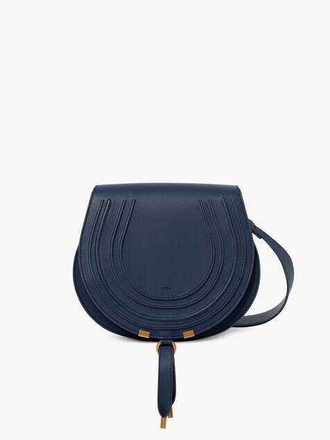 Marcie saddle bag in grained leather