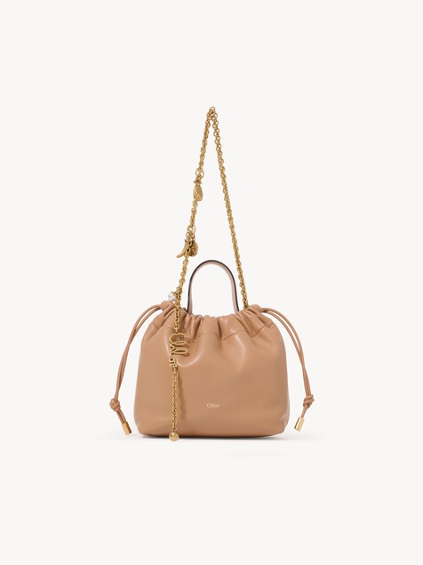 Mini Chlo&eacute; Icons shoulder bag with chain in soft leather