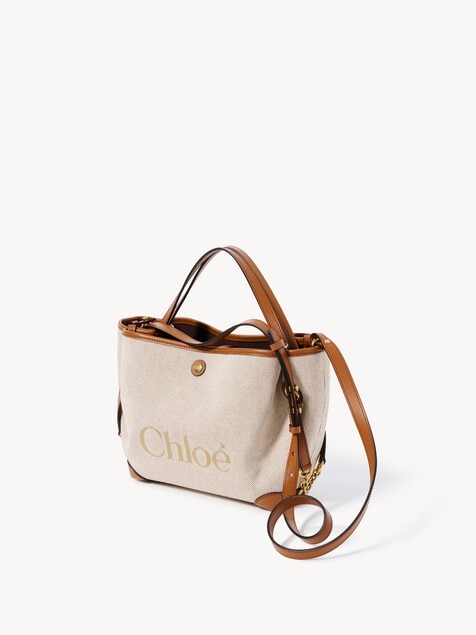 Bolso de doble asa Chlo&eacute; Clover peque&ntilde;o de lona