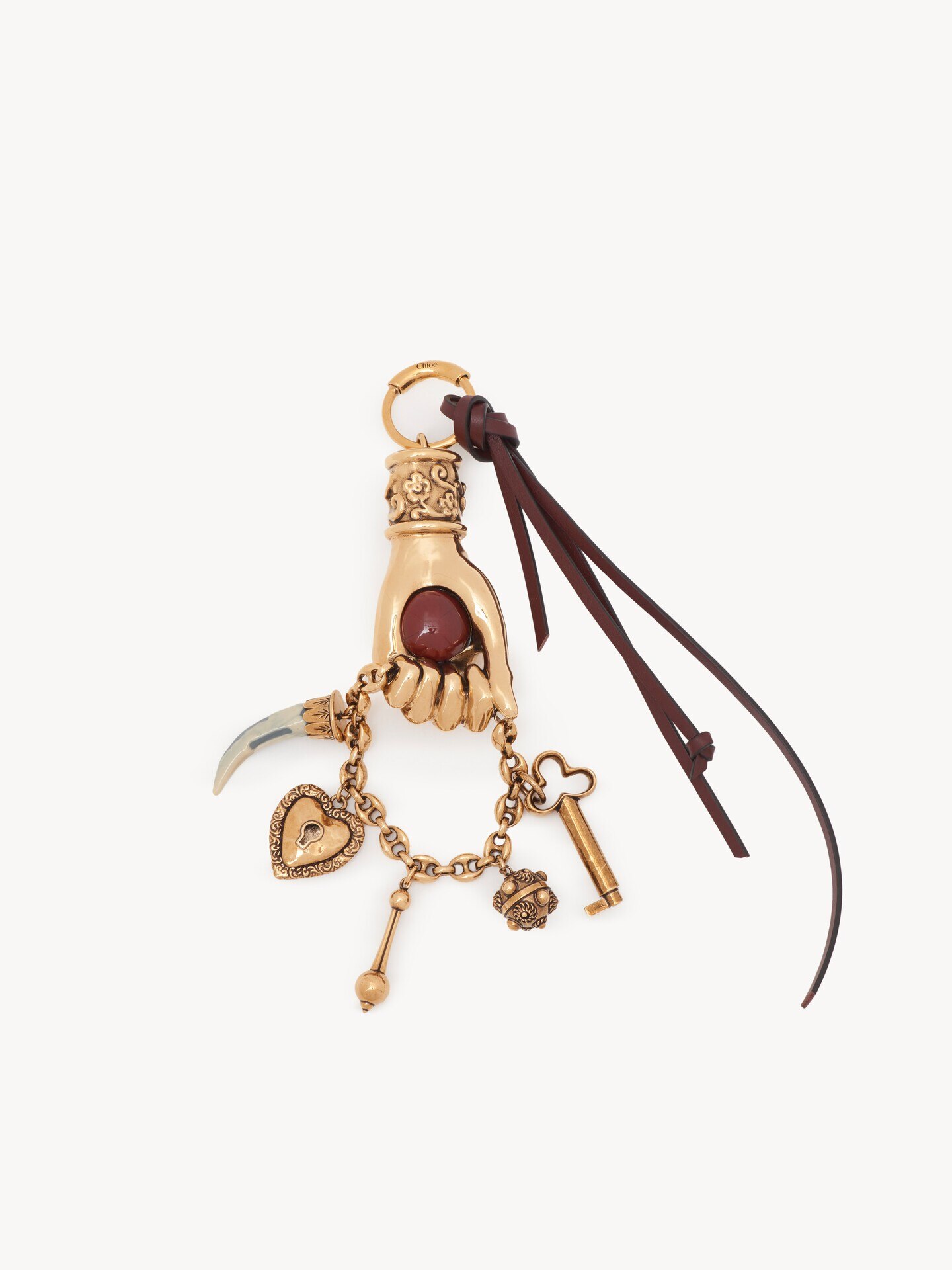 Chlo&eacute; Symbols Hand bag charm in brass - 2