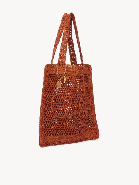 Bolso tote Summer Banana de rafia