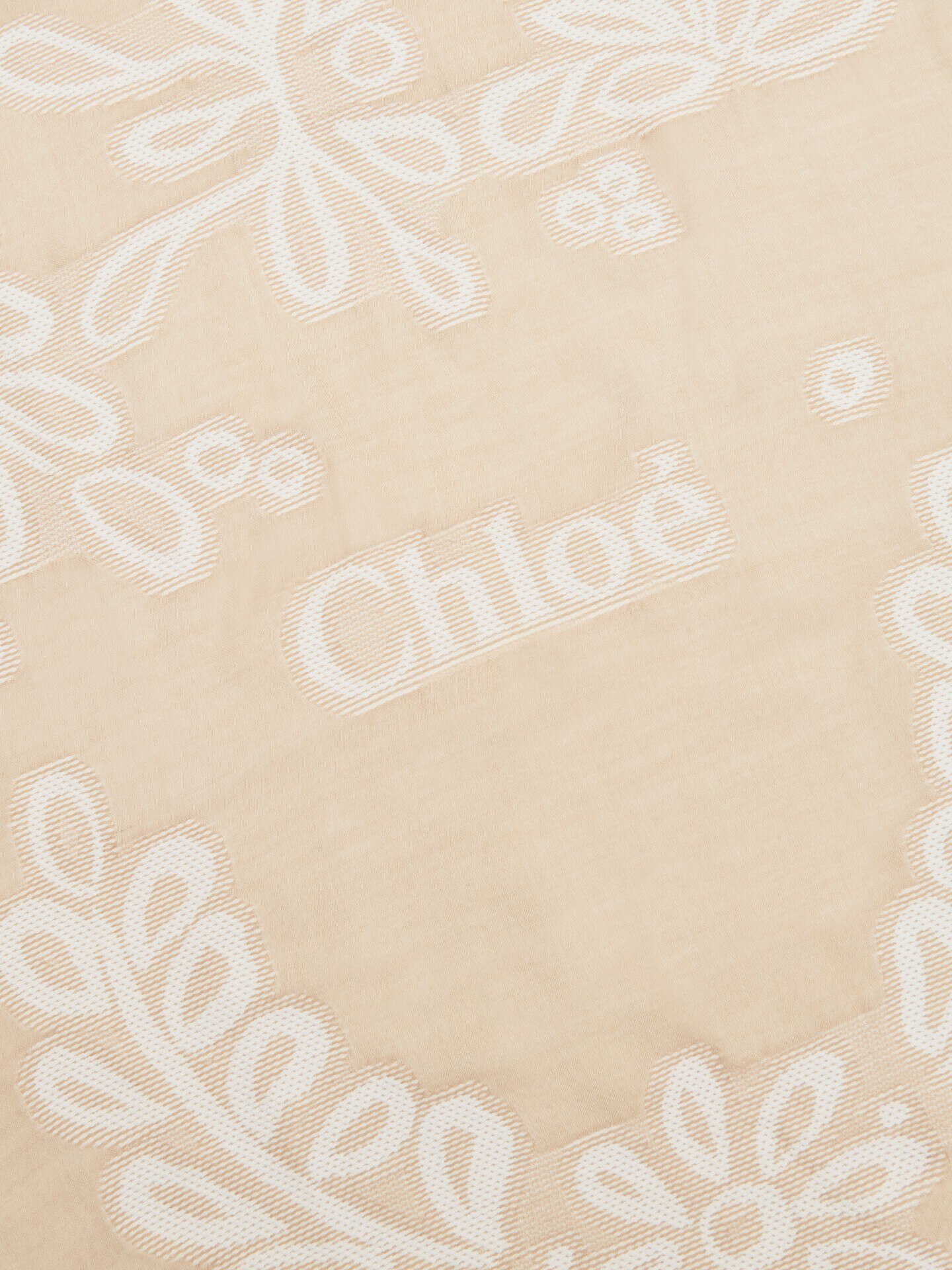 Rectangular stole in wool & silk broderie anglaise - 4