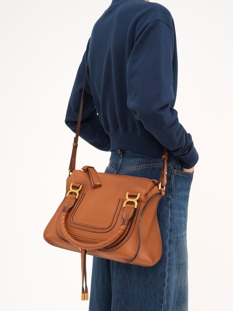 Bolso Marcie de cuero granulado